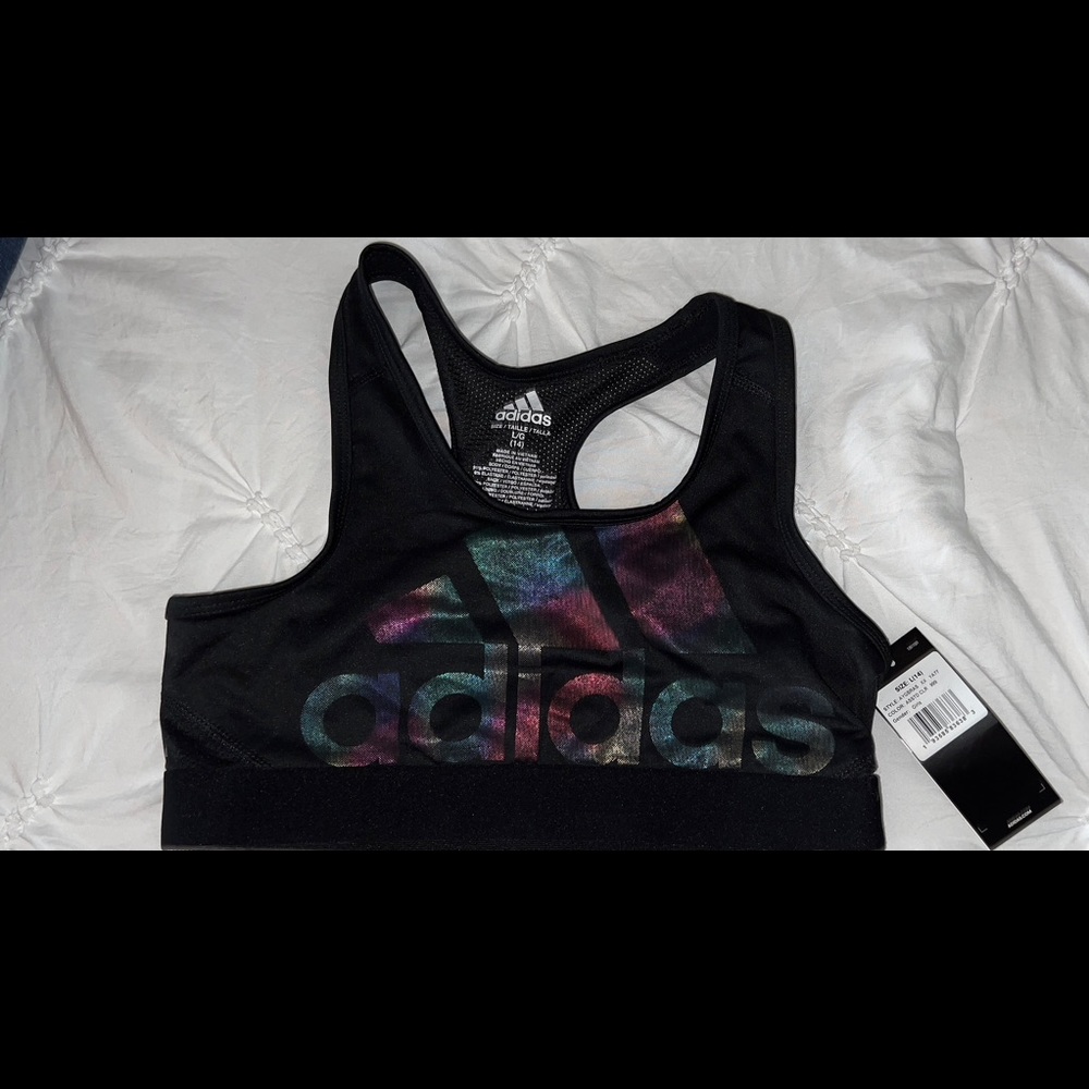 NWT adidas kids sports bra